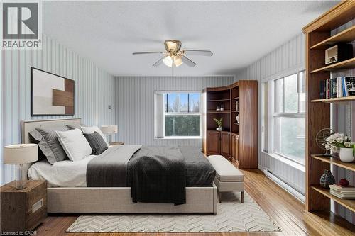 Virtually Staged - 20 Berkley Road Unit# 702, Cambridge, ON - Indoor Photo Showing Bedroom
