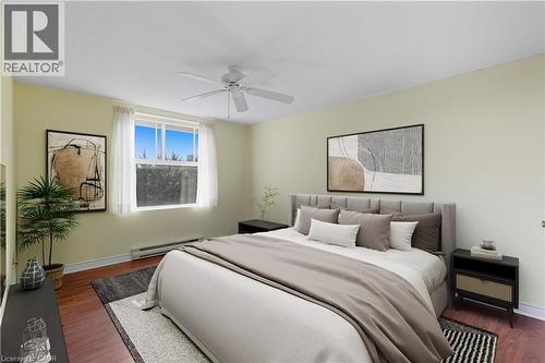 Virtually Staged - 20 Berkley Road Unit# 702, Cambridge, ON - Indoor Photo Showing Bedroom