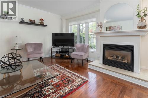 3333 New Street Unit# 74, Burlington, ON - Indoor Photo Showing Living Room With Fireplace