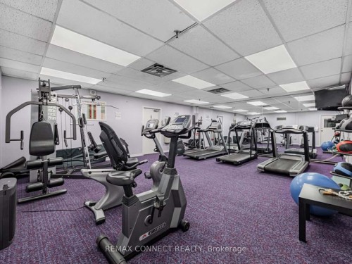 1711-44 Falby Court, Ajax, ON - Indoor Photo Showing Gym Room