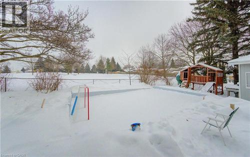 large pie shaped yard fits a rink in the winter - 51 Nathaniel Crescent, Kitchener, ON - Outdoor