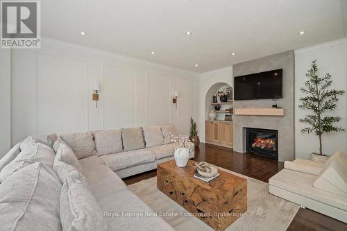 30 Danfield Court, Brampton, ON - Indoor Photo Showing Living Room With Fireplace
