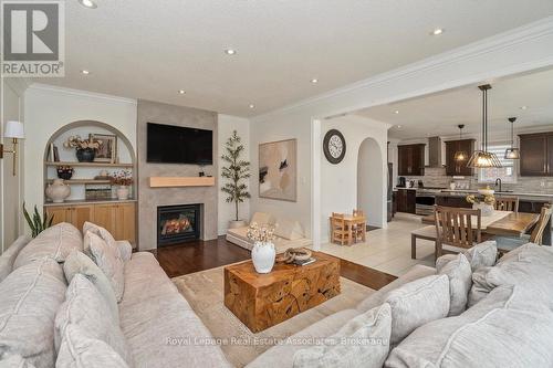 30 Danfield Court, Brampton, ON - Indoor Photo Showing Living Room With Fireplace