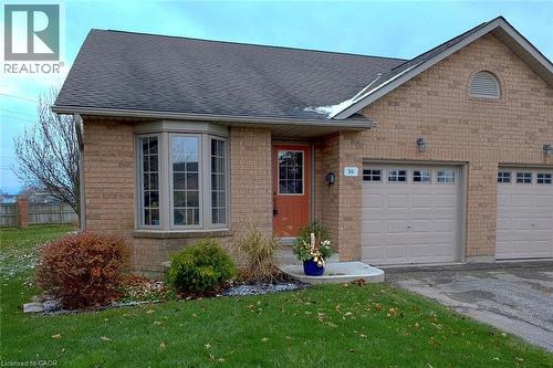 End unit townhome with single car garage - 19 Somerset Drive Unit# 16, Port Dover, ON - Outdoor With Exterior