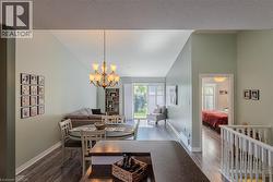 Open concept floor plan with vaulted ceiling - 