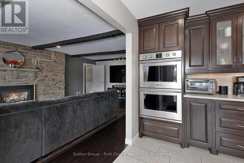 304 Devon Street, Stratford, ON - Indoor Photo Showing Kitchen With Fireplace