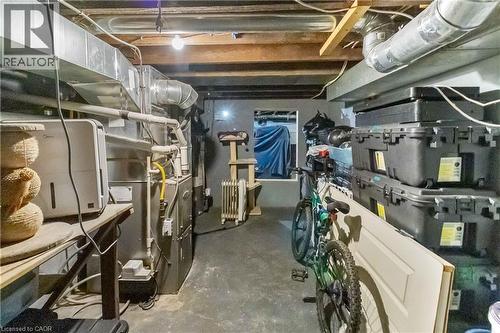 Unfinished basement with ample storage - 112 Eagle Avenue, Brantford, ON - Indoor Photo Showing Basement