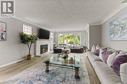 285 Belleperche Place, Windsor, ON - Indoor Photo Showing Living Room With Fireplace