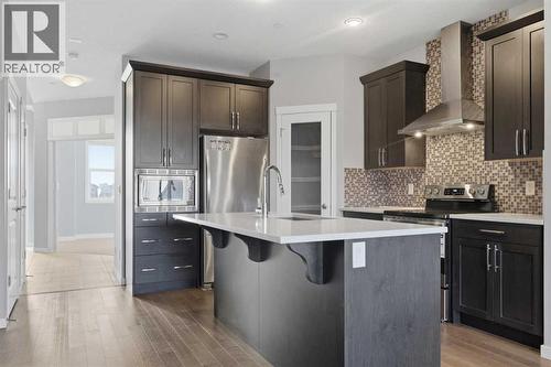 36 Howse Drive Ne, Calgary, AB - Indoor Photo Showing Kitchen With Stainless Steel Kitchen With Upgraded Kitchen