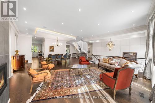 352 Patricia Avenue, Toronto, ON - Indoor Photo Showing Living Room With Fireplace