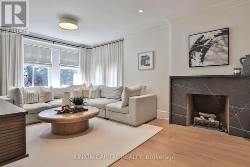 16 Lytton Boulevard, Toronto, ON - Indoor Photo Showing Living Room With Fireplace