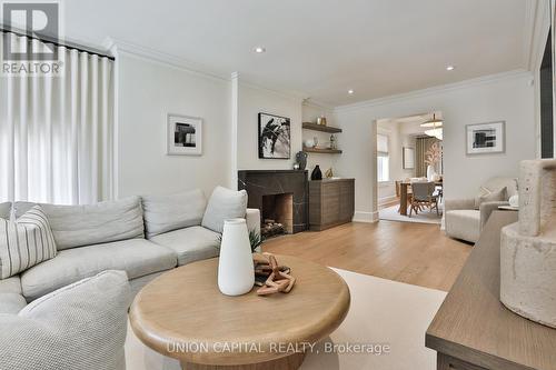 16 Lytton Boulevard, Toronto, ON - Indoor Photo Showing Living Room With Fireplace