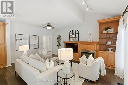 283 Ryerson Crescent, Oshawa, ON - Indoor Photo Showing Living Room With Fireplace