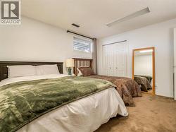 Basement bedroom with double closet- bedroom window doesn’t meet egress requirements accept as is - 