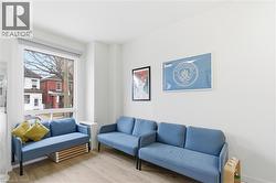 Living area with wood finished floors - 