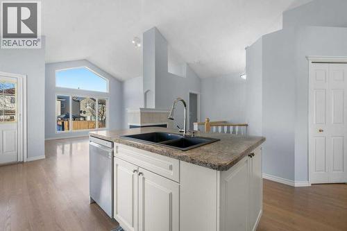 58 Chaparral Close Se, Calgary, AB - Indoor Photo Showing Kitchen With Double Sink