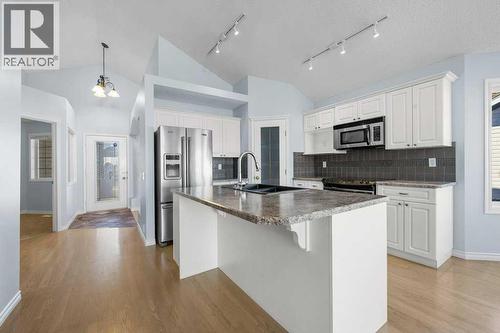 58 Chaparral Close Se, Calgary, AB - Indoor Photo Showing Kitchen With Upgraded Kitchen