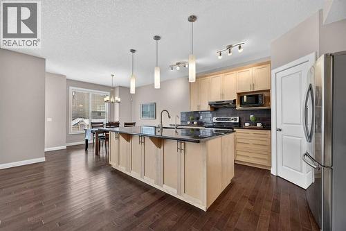 93 Silverado Bank Circle Sw, Calgary, AB - Indoor Photo Showing Kitchen With Upgraded Kitchen