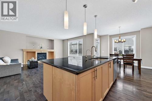 93 Silverado Bank Circle Sw, Calgary, AB - Indoor Photo Showing Kitchen With Upgraded Kitchen
