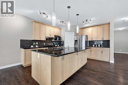 93 Silverado Bank Circle Sw, Calgary, AB - Indoor Photo Showing Kitchen With Upgraded Kitchen