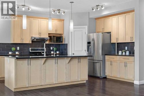 93 Silverado Bank Circle Sw, Calgary, AB - Indoor Photo Showing Kitchen With Upgraded Kitchen