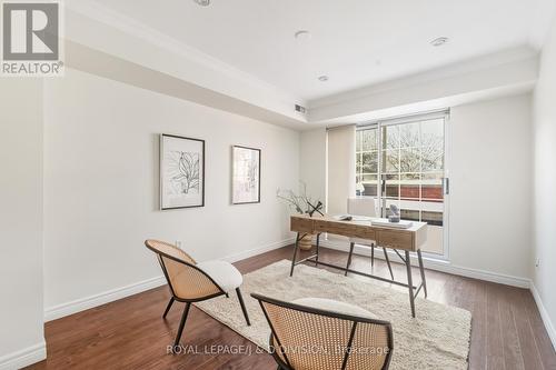 Family room / Office opens onto back deck - 1 - 120 Strachan Avenue, Toronto, ON - Indoor Photo Showing Office