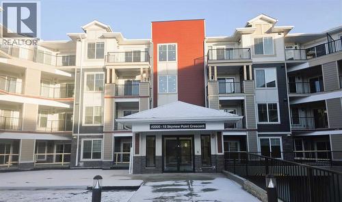 2220, 15 Skyview Point Crescent, Calgary, AB - Outdoor With Balcony With Facade