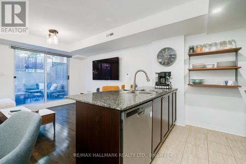 113 - 20 Foundry Avenue, Toronto, ON - Indoor Photo Showing Kitchen With Double Sink