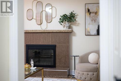 25 Porteous Circle, Brampton, ON - Indoor Photo Showing Living Room With Fireplace