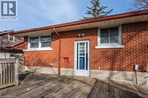 View of deck - 120 Fourth Avenue, Kitchener, ON - Outdoor With Exterior