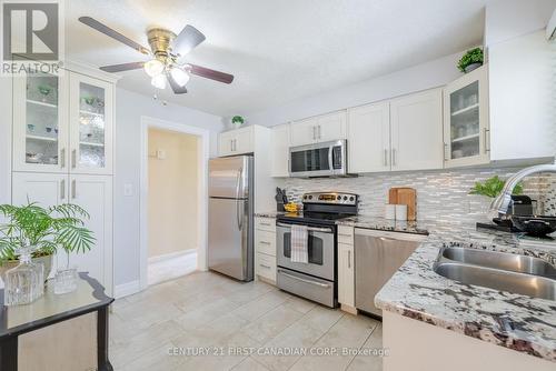 758 Cheapside Street, London East (East C), ON - Indoor Photo Showing Kitchen With Stainless Steel Kitchen With Double Sink With Upgraded Kitchen