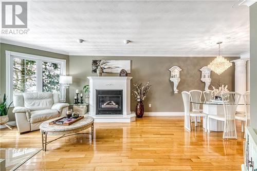 433 Raymond Crescent, Azilda, ON - Indoor Photo Showing Living Room With Fireplace