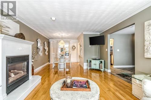 433 Raymond Crescent, Azilda, ON - Indoor Photo Showing Living Room With Fireplace