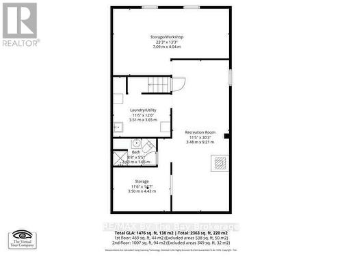 Floor plan - basement - 445 Fifth Street, Collingwood, ON - Other