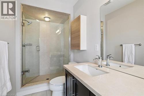 Full bath featuring vanity and a stall shower - 2220 Queensway Drive Unit# 15, Burlington, ON - Indoor Photo Showing Bathroom