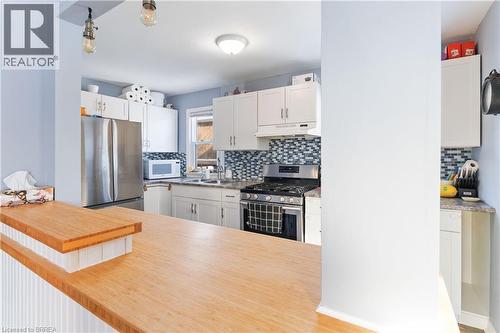 13 Barnes Avenue, Brantford, ON - Indoor Photo Showing Kitchen With Double Sink