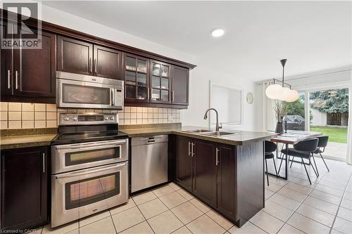 140 Veronica Drive, Kitchener, ON - Indoor Photo Showing Kitchen With Double Sink