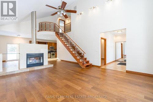 2384 Champlain Road, Tiny, ON - Indoor With Fireplace