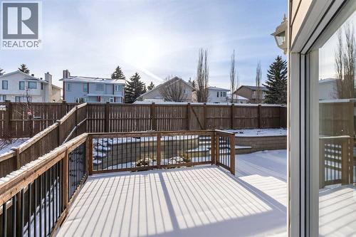 Backyard Deck - 58 Edgevalley Close Nw, Calgary, AB - Outdoor With Exterior