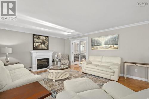 15 Bingham Drive, Stillwater Lake, NS - Indoor Photo Showing Living Room With Fireplace