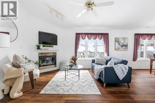 70 Middleton Line, Wheatley, ON - Indoor Photo Showing Living Room With Fireplace