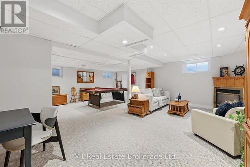 28 Weneil Drive, Hamilton (Freelton), ON - Indoor Photo Showing Other Room With Fireplace