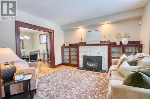 64 Fulton Avenue, Ottawa, ON - Indoor Photo Showing Living Room With Fireplace