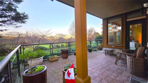 108-5329 Cordova Bay Rd, Saanich, BC - Outdoor With Deck Patio Veranda With Exterior