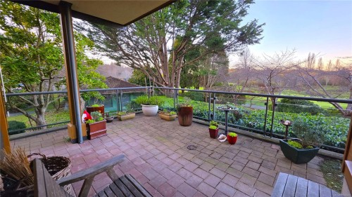 108-5329 Cordova Bay Rd, Saanich, BC - Outdoor With Deck Patio Veranda With Exterior