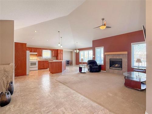 19 Hawthorn Crescent, Brandon, MB - Indoor With Fireplace