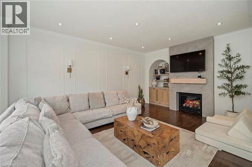 30 Danfield Court, Brampton, ON - Indoor Photo Showing Living Room With Fireplace