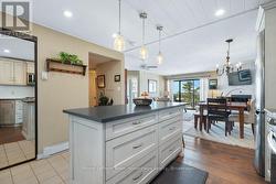 Island with View of Living Room - 