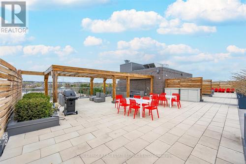 Rooftop Patio with BBQs, Dining and Lounge Areas - 111 - 1284 Guelph Line, Burlington, ON - Outdoor