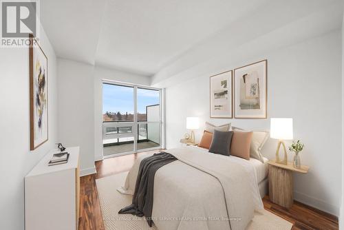 Virtually Staged Picture - 504 - 35 Brian Peck Crescent, Toronto, ON - Indoor Photo Showing Bedroom
